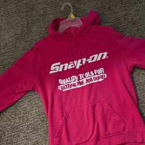 Snap-on Women's Pink Logo Hoodie